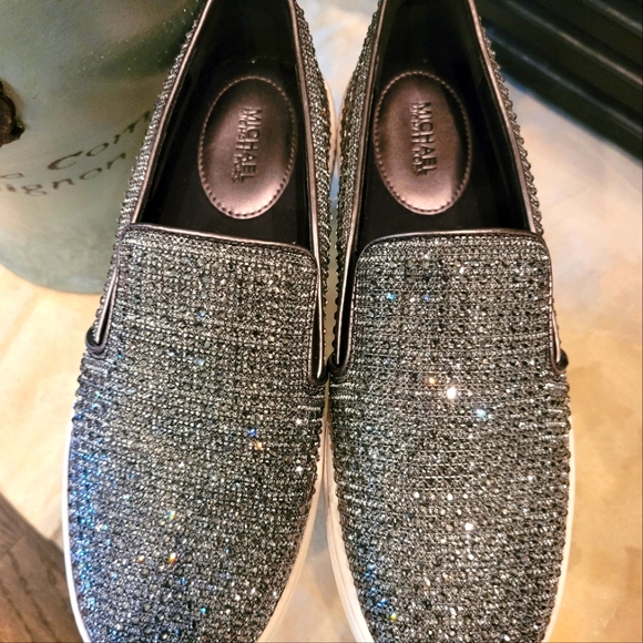 Michael Kors Rhinestone slip on Sneakers size 6.5 - Picture 4 of 11